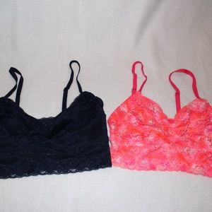 Lot of 2 Xhilaration lace bralettes NEW